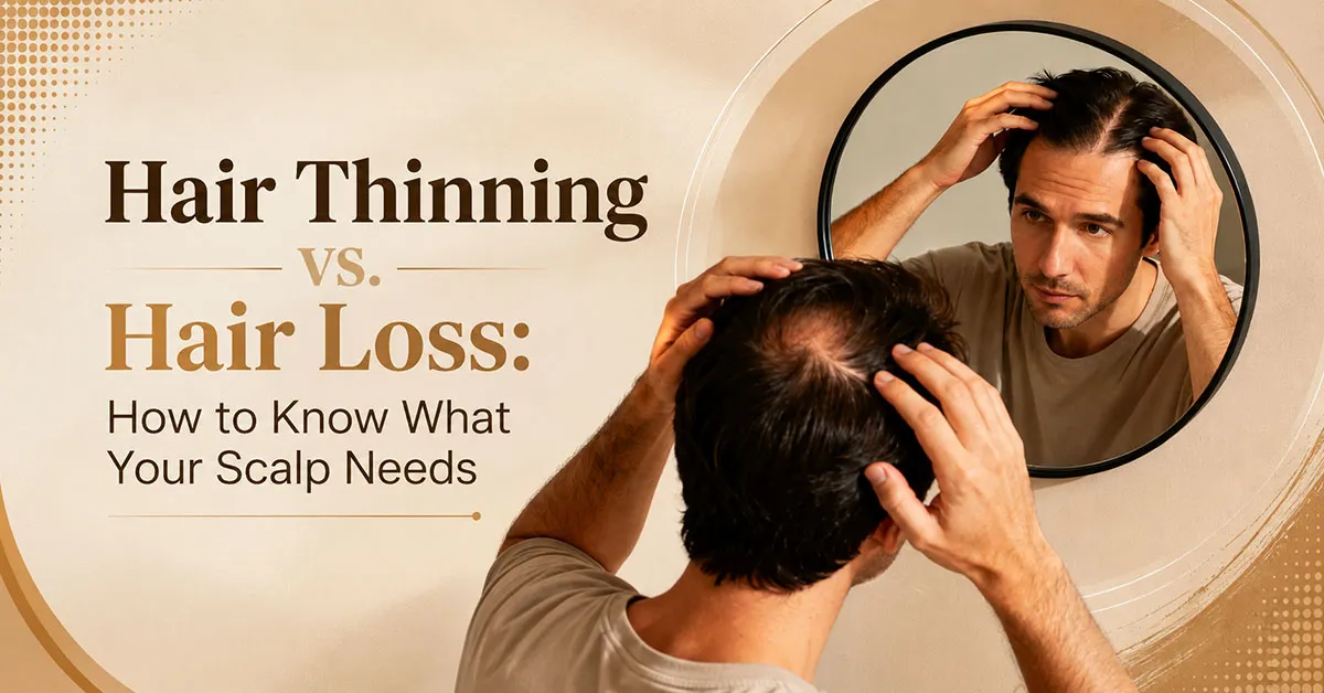 Hair Thinning vs Hair Loss